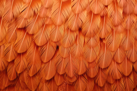 complete texture of a hens brown feather, created with generative aiの素材