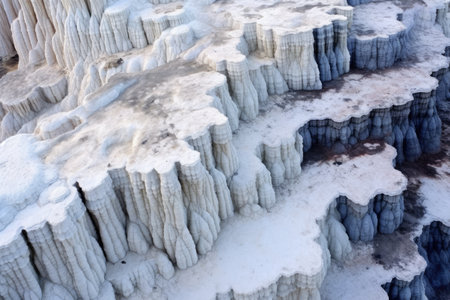 close-up view of a chalk formation, created with generative aiの素材