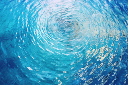 whirlpool created in water with a swirl texture, created with generative aiの素材