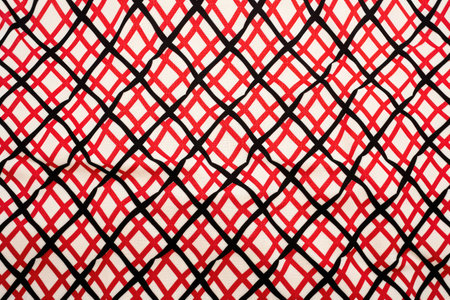 patterned fabric with a close-up of a trellis design, created with generative aiの素材