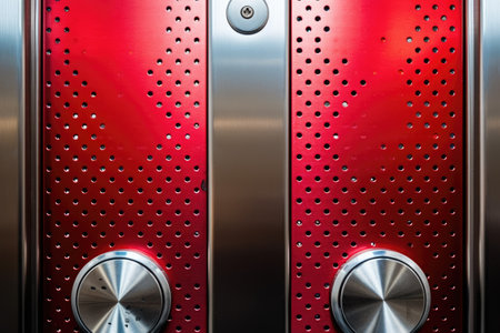 elevator buttons with braille markings for visually impaired, created with generative aiの素材