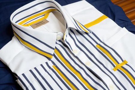 a pilots uniform with stripes indicating rank, created with generative aiの素材