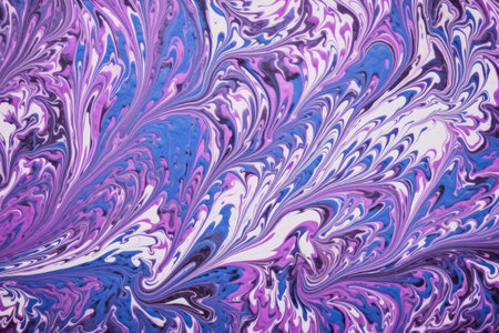 marbled paper in hues of purple and blue, created with generative aiの素材