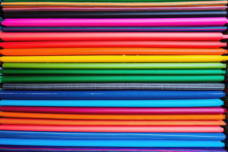 rows of colorful skateboard decks, created with generative aiの素材