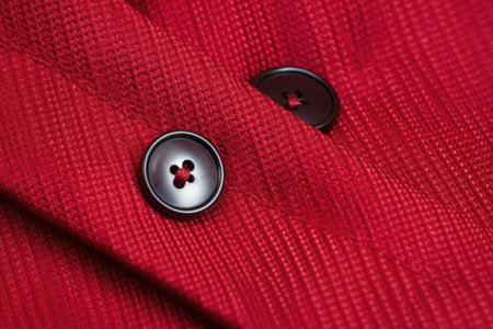 detail shot of the buttons on a formal shirt, created with generative aiの素材