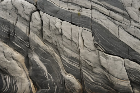 a close-up of a unique pattern in a granite outcrop, created with generative aiの素材