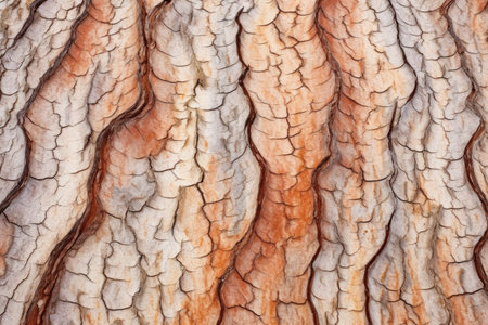 close-up of tree bark texture, created with generative aiの素材