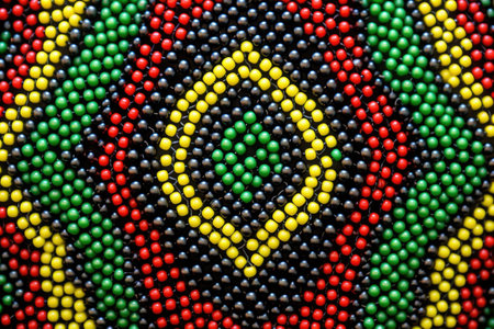 macro photo of a beaded purse detail, created with generative aiの素材