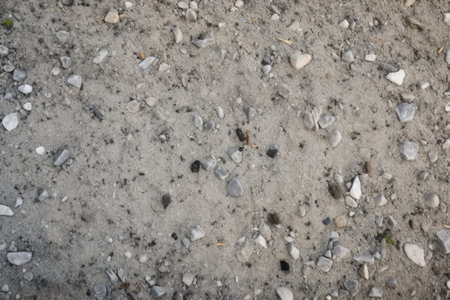 freshly poured concrete with small stones exposed, created with generative aiの素材