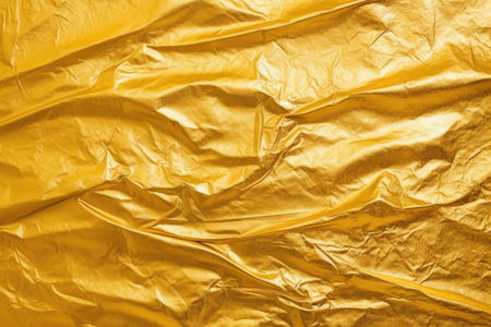 knotted gold foil creating a unique texture, created with generative aiの素材