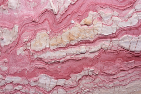 detail of pink quartzite rock surface, created with generative aiの素材