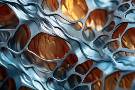 macro shot of an aluminum alloy surface, created with generative aiの素材