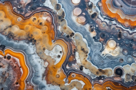 cracked surface of agate stone, created with generative aiの素材