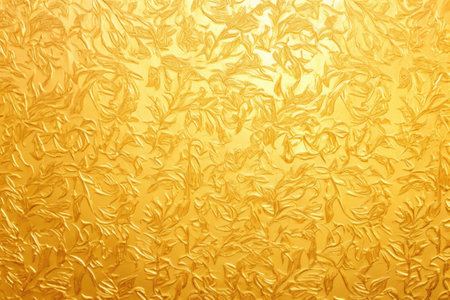 gold foil with slight embossed patterns, created with generative aiの素材