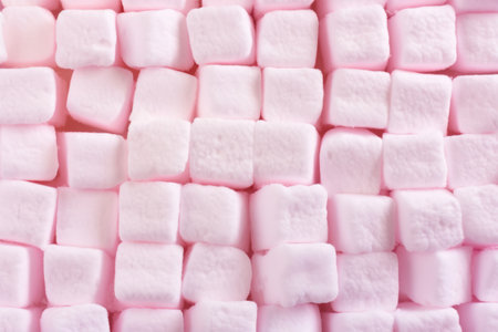 close-up of a fluffy marshmallow surface, created with generative aiの素材