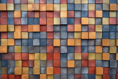 high-resolution image of exterior brick tiles, created with generative aiの素材