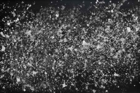 splotchy chalk streaks on a black surface, created with generative aiの素材