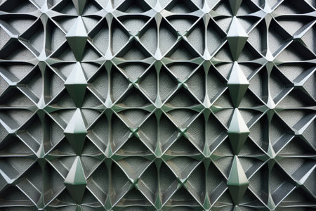 diamond patterns on commercial metal grating, created with generative aiの素材