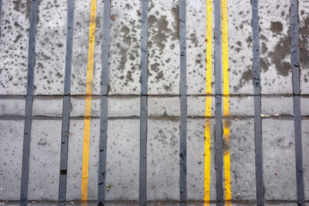 concrete surface with rainwater drainage marks, created with generative aiの素材