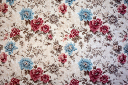 floral pattern wallpaper texture, created with generative aiの素材