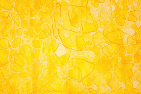 abstract pattern made with blotches of bright yellow watercolor, created with generative aiの素材
