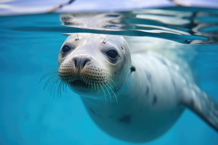close-up of a seals flipper detail, created with generative aiの素材