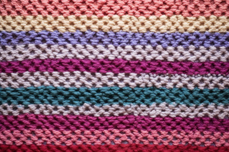 woven woolen blanket texture, created with generative aiの素材