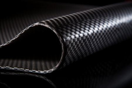 carbon fiber sheet used in bicycle frames, created with generative aiの素材