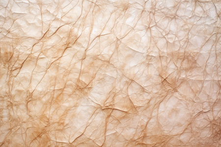 detailed image of crumpled parchment paper, created with generative aiの素材