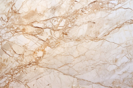 clear white marble surface with beige veining, created with generative aiの素材
