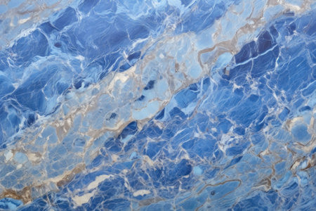 blue marble surface with irregular patterns, created with generative aiの素材