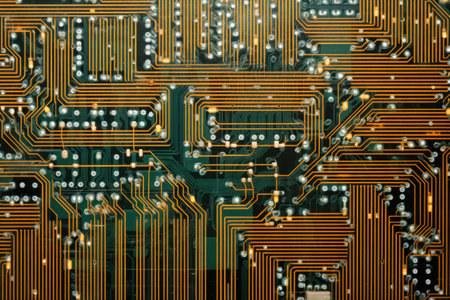 texture of an external hard disks circuit board, created with generative aiの素材