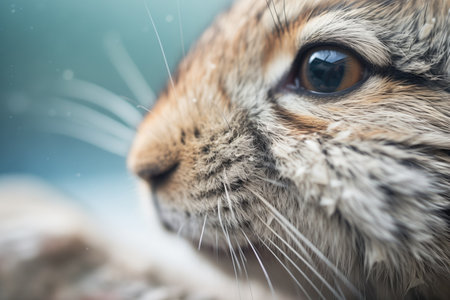 macro shot of gerbil whiskers and rock texturesの素材