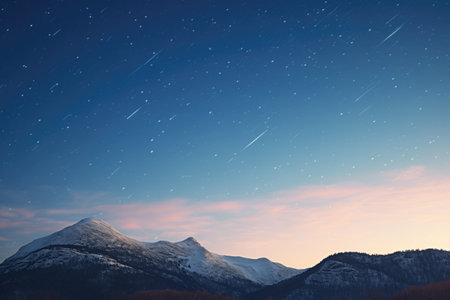 big dipper over frosted highlandsの素材