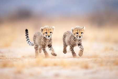 cheetahs muscles tensed in sprintの素材