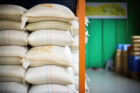 bulk rice storage in fabric sacksの素材