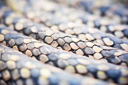 macro shot of rattlesnake skin textureの素材