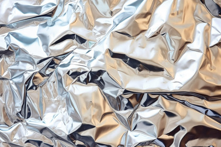 reflective metal foil crumpled textureの素材