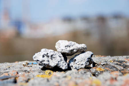 three stone in natureの写真素材