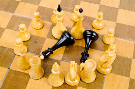 victory in chessの写真素材