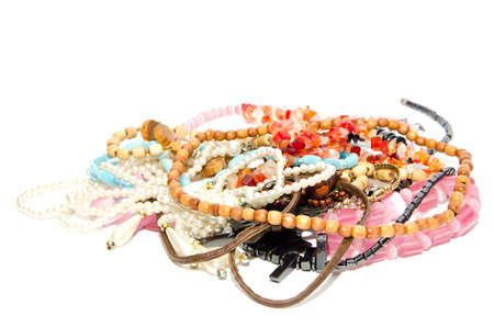 jewelry on a white backgroundの写真素材