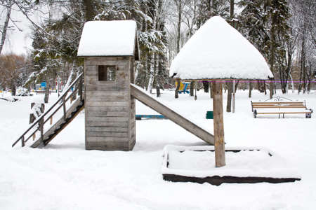 winter parkの写真素材