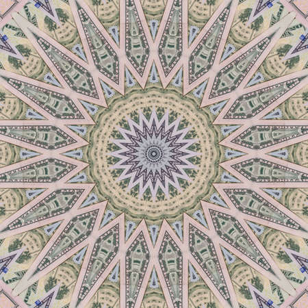 american dollar. kaleidoscope effectの写真素材