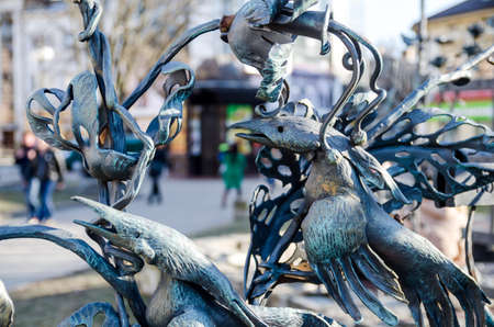 Metal fence ornament elementの写真素材