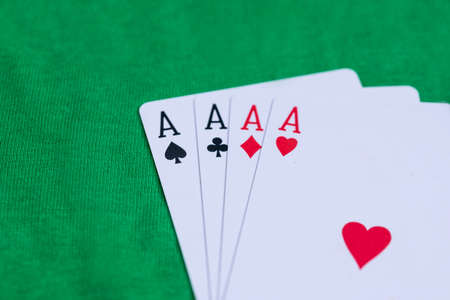 four aces on green