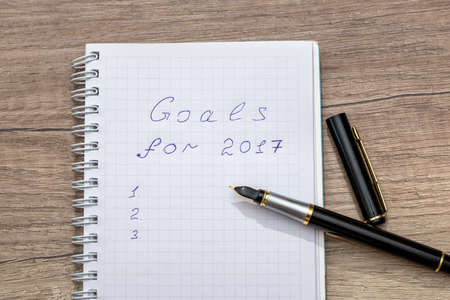 goals for new year 2017の写真素材