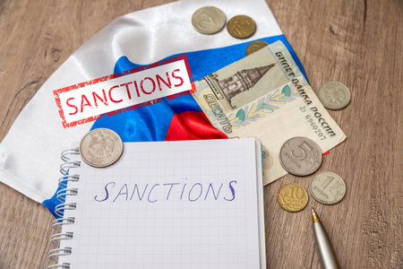 sanctions of russiaの写真素材
