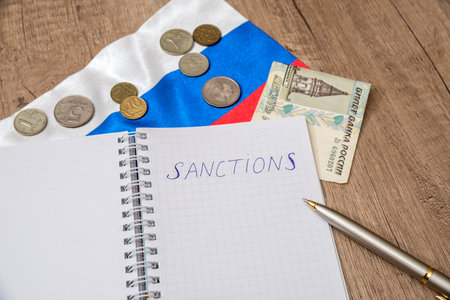 sanctions of russiaの写真素材
