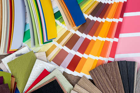 A variety of design samples. close upの写真素材