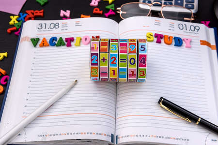 Back to school, September 1st, studying toolsの写真素材